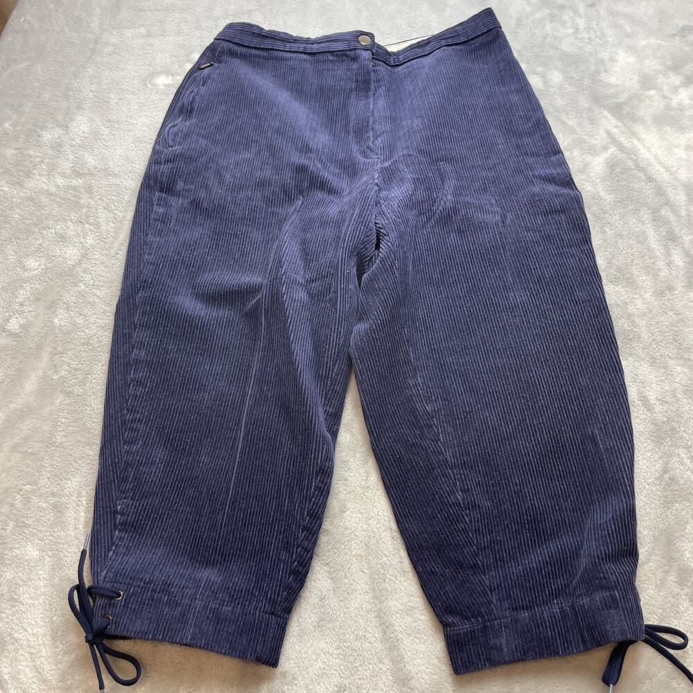 Elho Womens Riding Breeches Equestrian Pants S Navy Corduroy Cross Country Ski